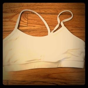 White Luluemon Sports Bra